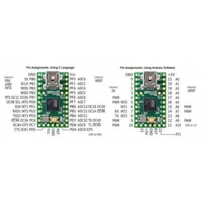 Teensy 2.0 AVR Geliştirme Kartı - ATmega32u4