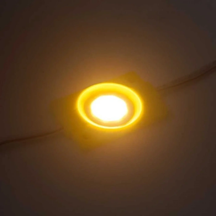 Tekli Su Gerçimez Cob Led Modülü - Sarı 12V 2.4W