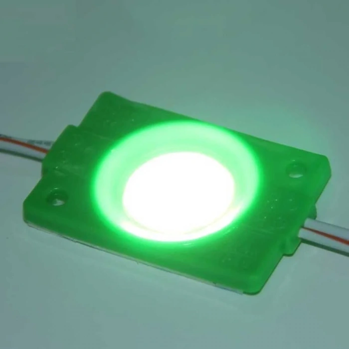Tekli Su Gerçimez Cob Led Modülü - Yeşil 12V 2.4W