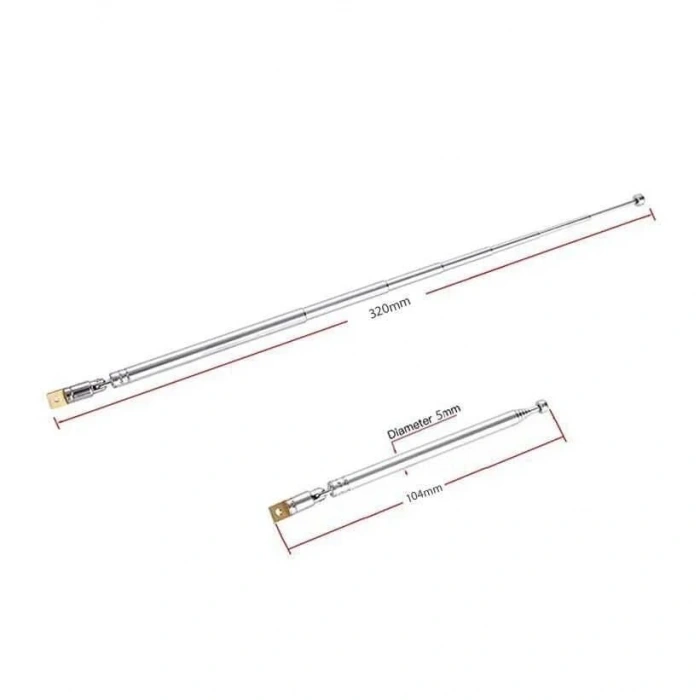 Teleskopik Çubuk Anten 320 mm