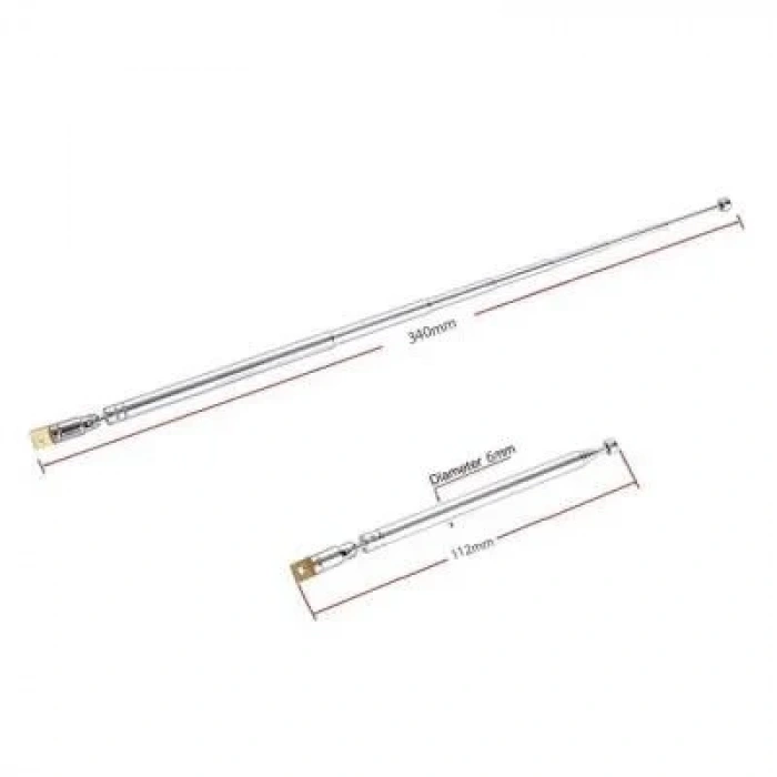 Teleskopik Çubuk Anten 340 mm