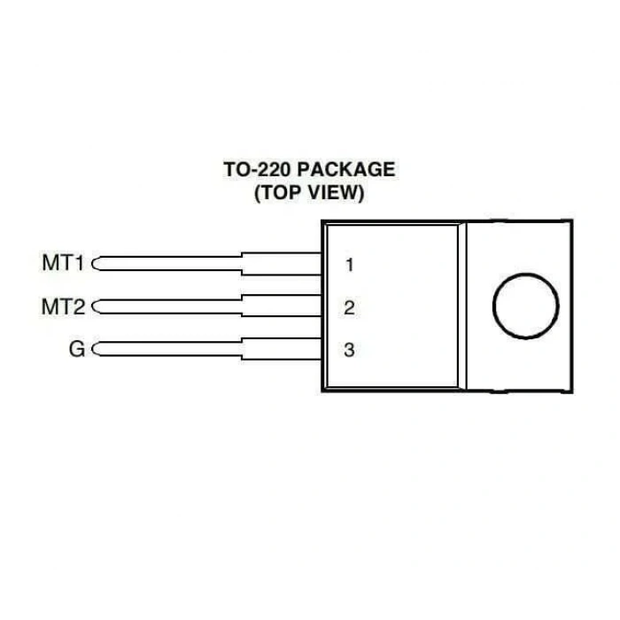 TIC226D - TO220 8A 400V Triyak