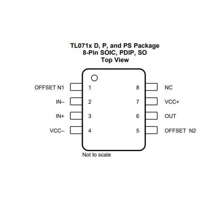 TL071 SMD SO8 Entegre