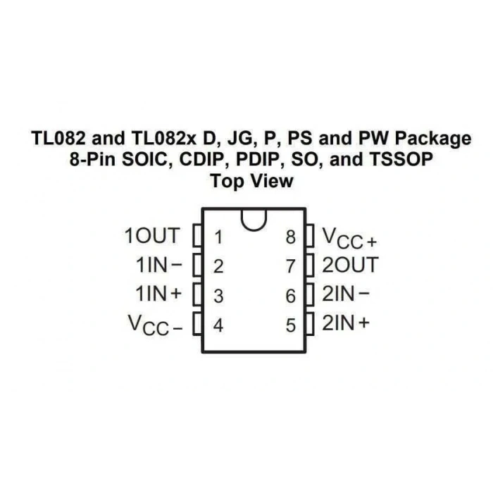 TL082 DIP8 Entegre