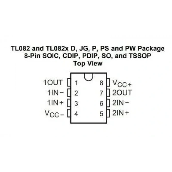 TL082 SMD SO8 Entegre