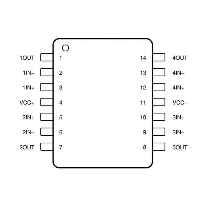 TL084 SMD SOIC-14 Entegre