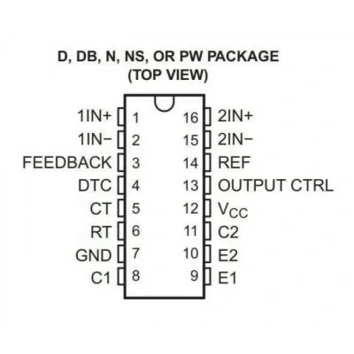 TL494 DIP16 Entegre