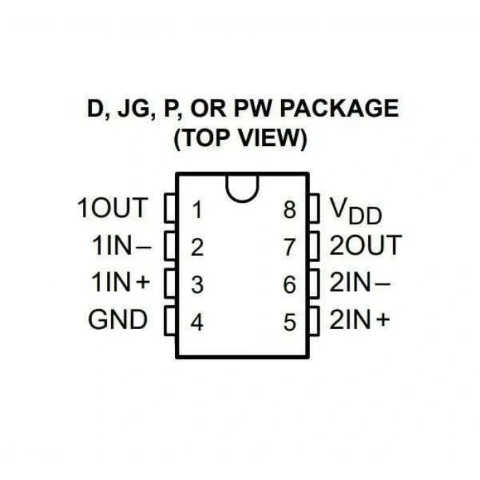TLC272CP DIP-8 Entegre