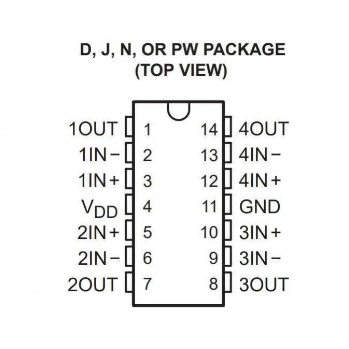 TLC274CD SMD SOIC-14 Entegre