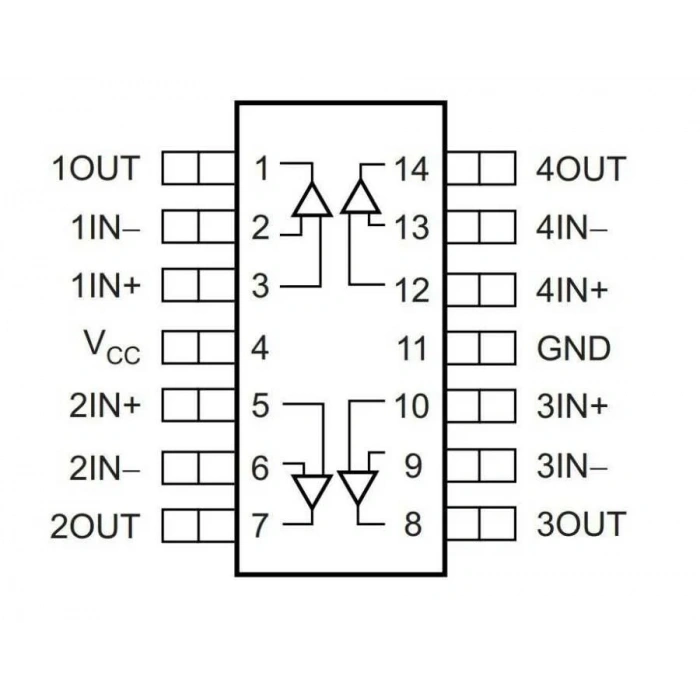 TLV3704 DIP-14 Entegre