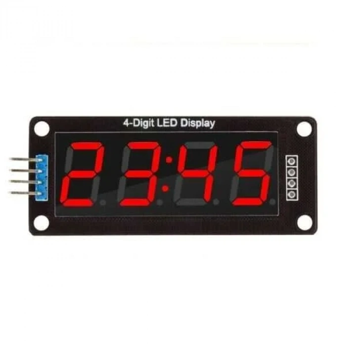 TM1637 4 Digit Led Display Saat Modülü - Kırmızı
