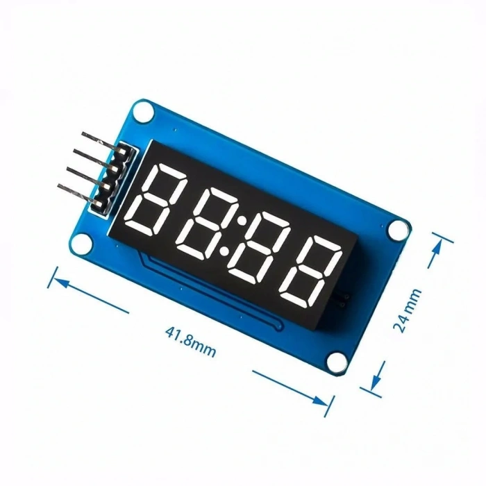 TM1637 Lcd Ekran Modülü 4 Dijit 7 Segment