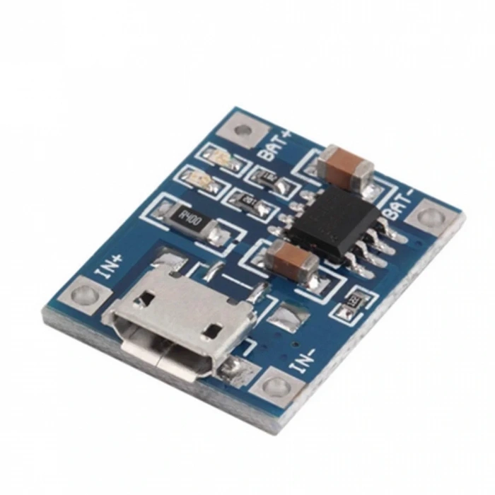 TP4056 Micro USB Girişli Li-Po Pil Şarj Devresi