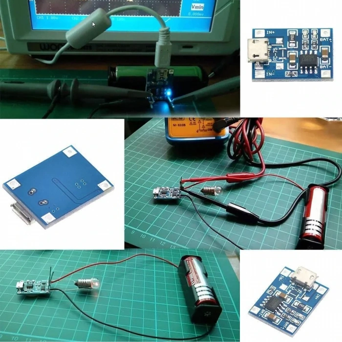 TP4056 Micro USB Girişli Li-Po Pil Şarj Devresi