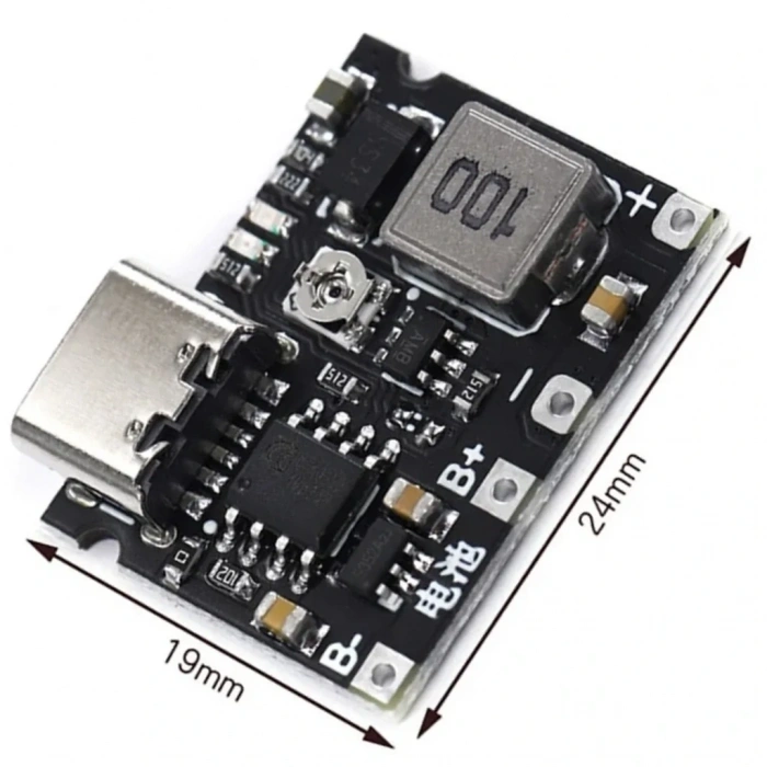 TP4056 Type-C Li-ion 18650 Pil Şarj Devresi DC-DC Voltaj Yükselticili