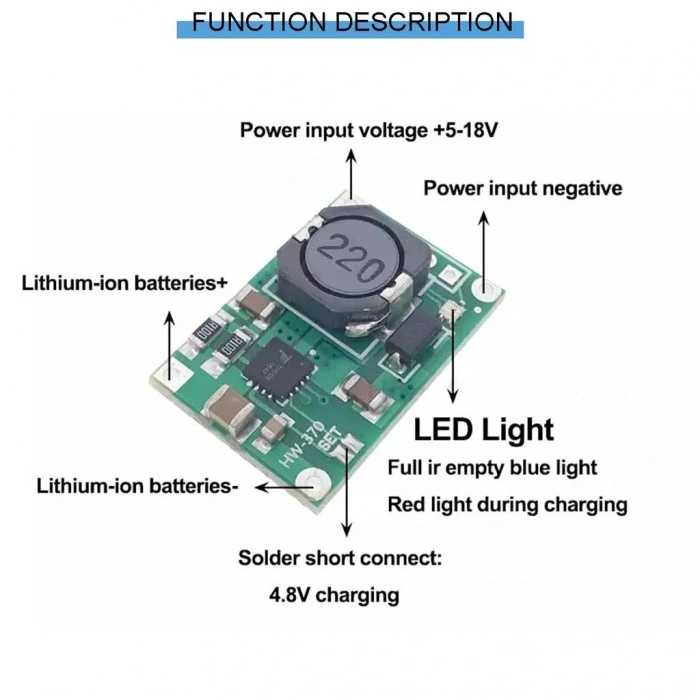 TP5100 1S 2A 4.2V / 2S 8.4V Lityum Pil Şarj Modülü