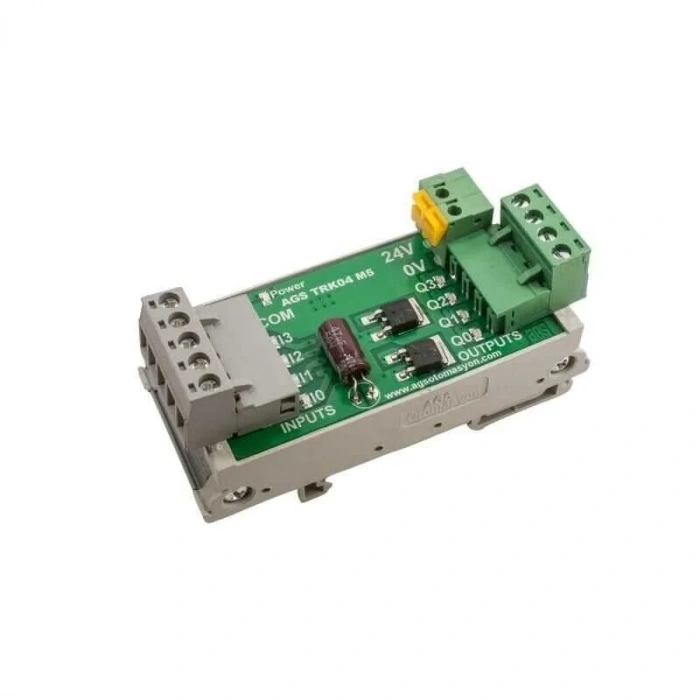 TRK-04 5A 4 Kanal DC Röle Modülü - Ray Montajlı