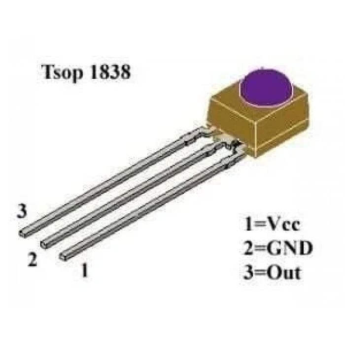 TSOP1838 38 KHz IR Alıcı