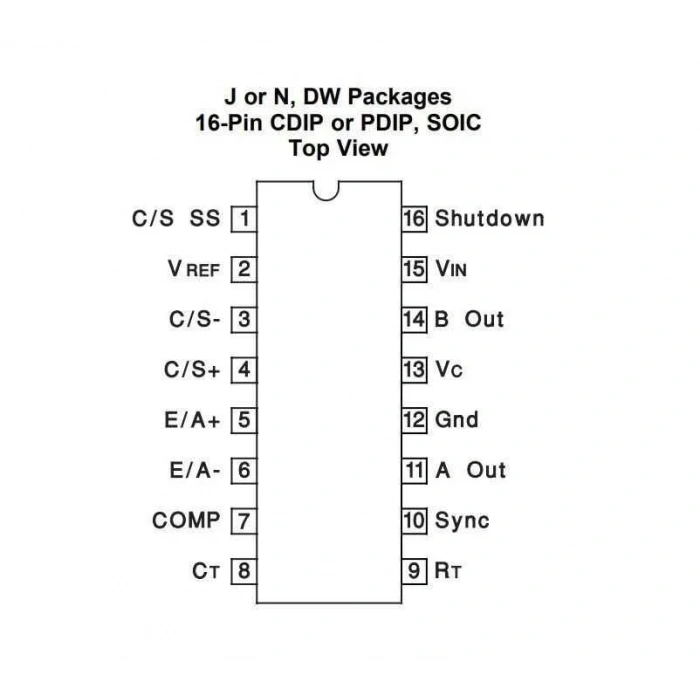 UC3846DW SMD SOIC-16 Entegre
