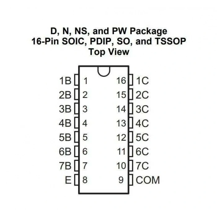 ULN2003 SMD SO16 Entegre