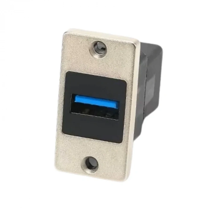 USB 3,0 A Dişi - USB 3,0 B Dişi Panel Tipi Konnektör - SUSB3,0-AB-C