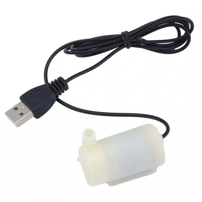 USB Girişli Mini Dalgıç Su Pompası 5V Akvaryum Pompası Yatay