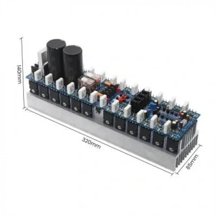 V242 1200W+1200W Çift Kanal Stereo Amfi Devresi