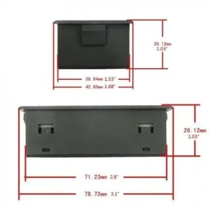 VAC9010H 10-90V 300A Voltmetre Ampermetre - Batarya Kapasite Yöneticisi