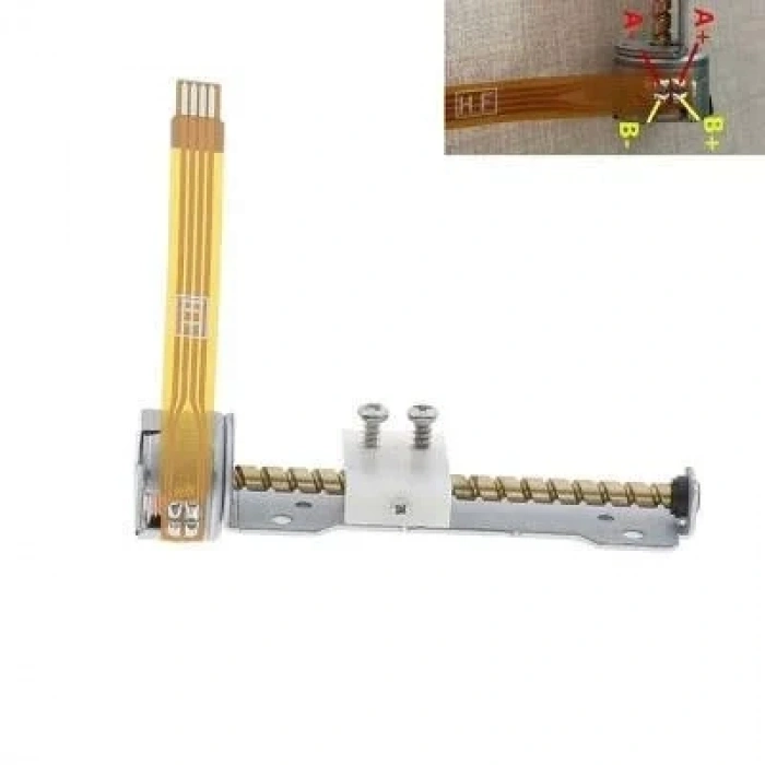 Vidalı Mil 38mm Kızaklı Step Motor