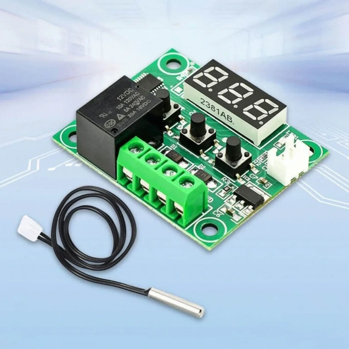 W1209 Röle Çıkışlı Dijital Termostat Kuluçka Akvaryum Sıcaklık Kontrol Kartı