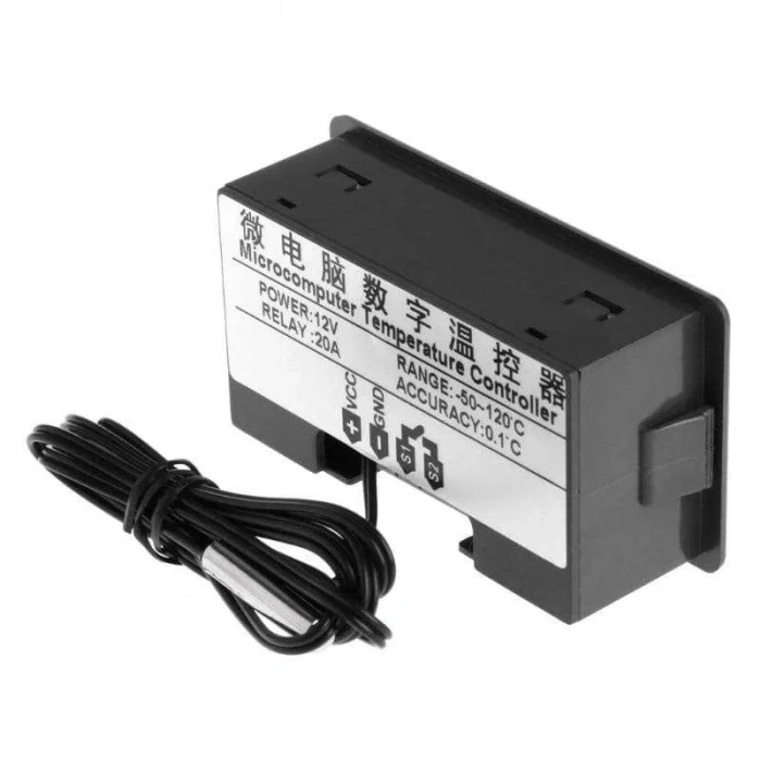 W3230 12V DC Röle Çıkışlı Dijital Termostat Sıcaklık Kontrol Cihazı