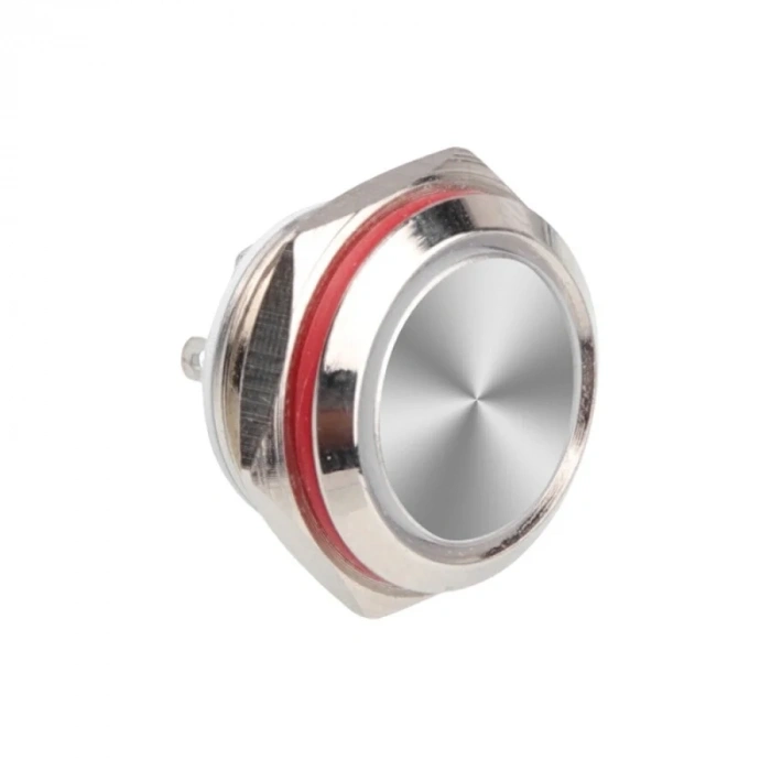 WD16C1-Pin-P1 16mm Düz Yaylı Metal Buton