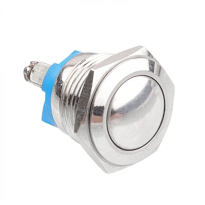 WD16H-Q0 16mm Bombeli Yaylı Metal Buton