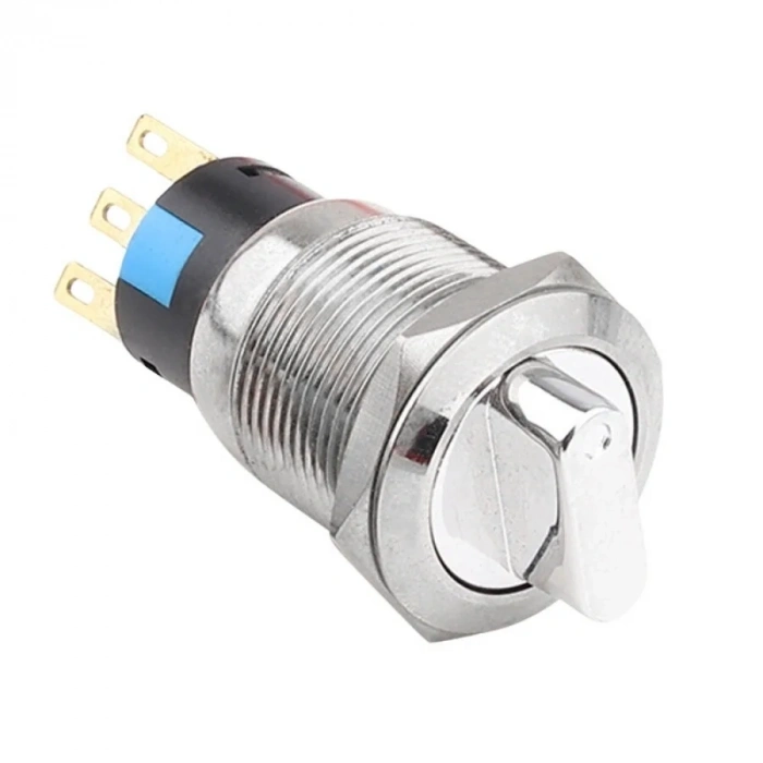 WD19X-P1 19mm Anahtarlı Mandal Buton 1NO+1NC