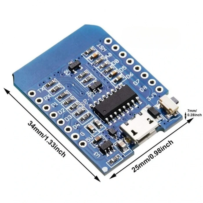 WeMos D1 Mini - ESP8266 Tabanlı Arduino Kartı ESP-12F