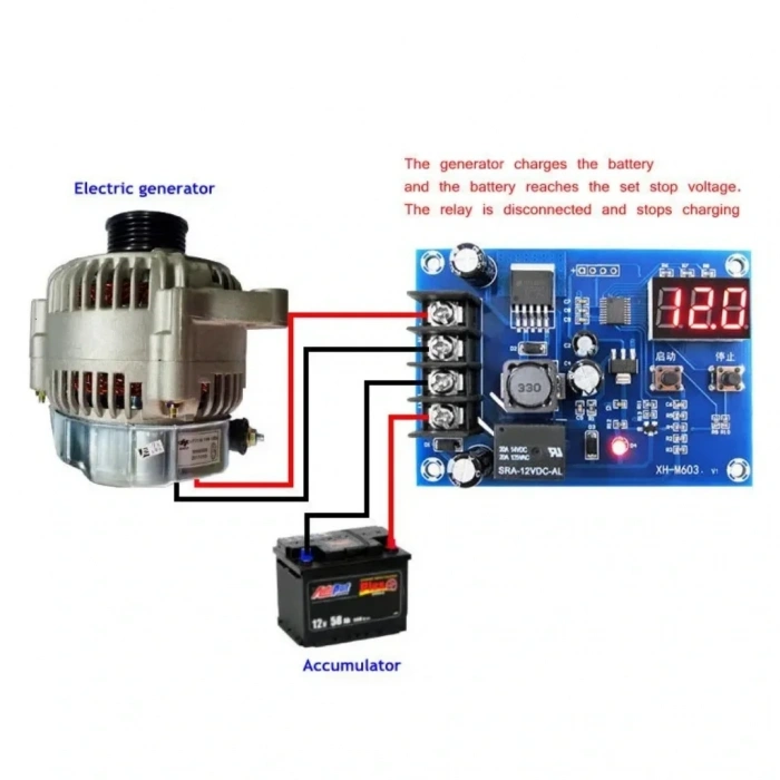 XH-M603 12-24V Batarya Akü Lityum Pil Şarj Kontrol Kartı