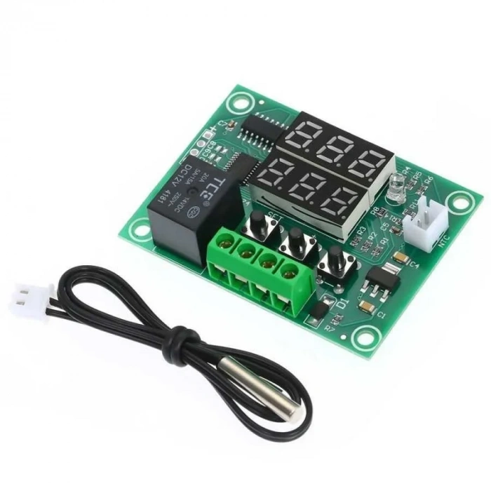 XH-W1219 12V Röle Çıkışlı Dijital Termostat - Sıcaklık Kontrol Modülü
