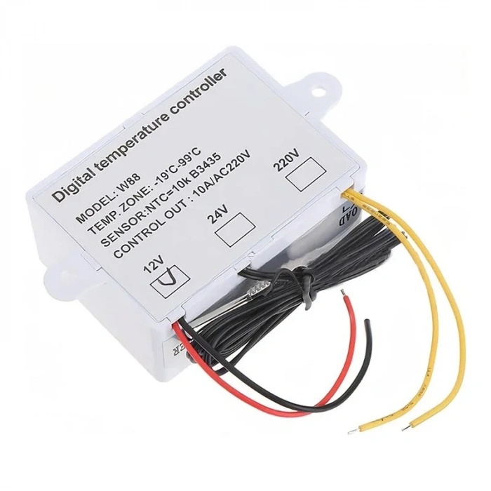 XH-W1411 W88 DC12V 10A Röle Çıkışlı Dijital Termostat