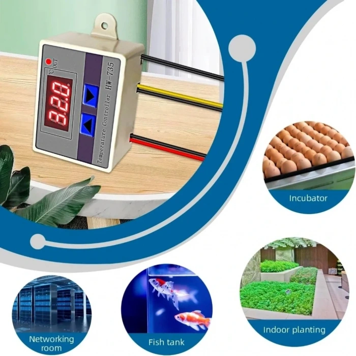 XH-W3001 220V AC Dijital Termostat 1500W
