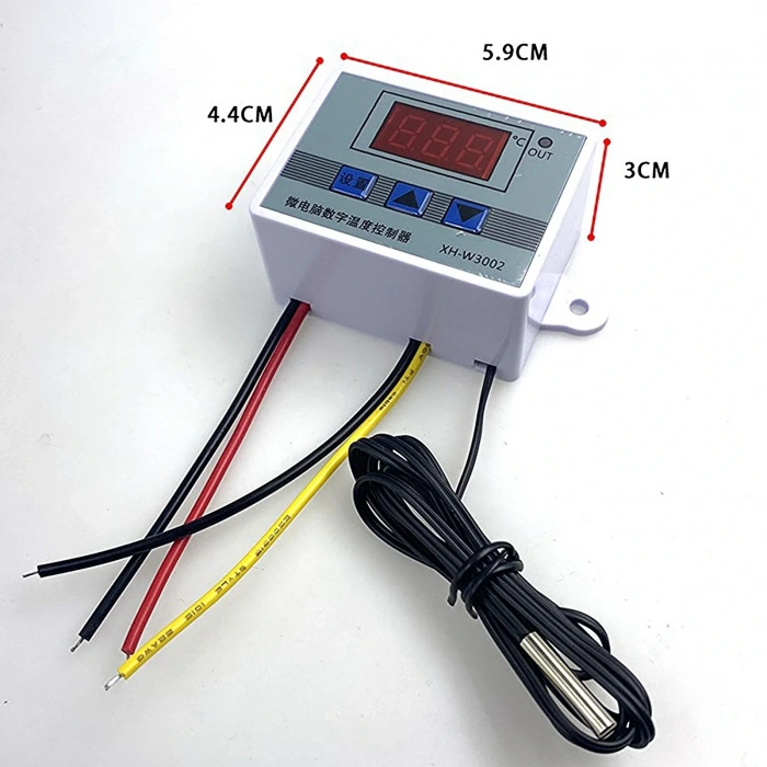 XH-W3002 220V AC Dijital Ayarlı Termostat 1500W