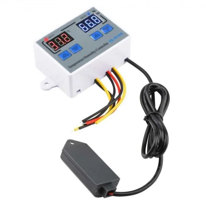 XK-W1099 12V Sıcaklık ve Nem Ölçer Ekranlı Röle Modülü - Termostat