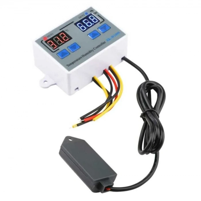 XK-W1099 24V Sıcaklık ve Nem Ölçer Ekranlı Röle Modülü - Termostat