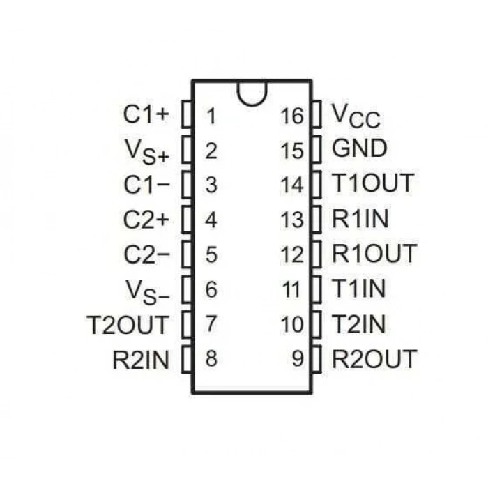XL232Z SOIC-16 SMD Entegre MAX232 Muadili
