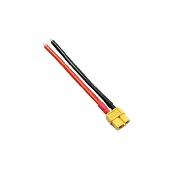 XT60 Dişi Konektör 10 Cm Silikon Kablolu