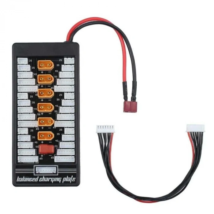 XT60 LiPo Paralel Şarj Kartı (T-Plug Beslemeli)