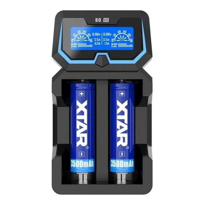 Xtar X2 LCD Ekranlı Pil Şarj Cihazı