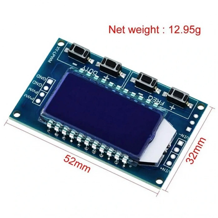 XY-LPWM LCD Ekranlı Sinyal Jenaratör Modülü Kare Dalga Üretici 1Hz-150Khz