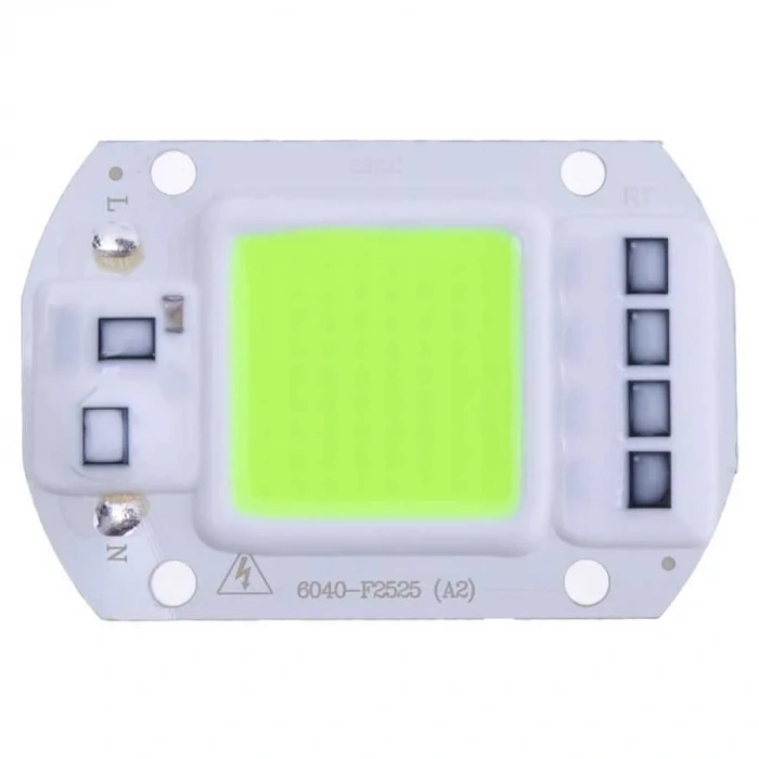 Yeşil 220V Projektör Cob Led 50W Driver Çipli