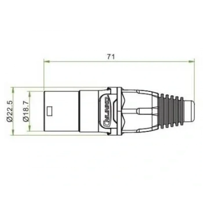 YT-RJ45-CPE-10-002 RJ45 Erkek Soket
