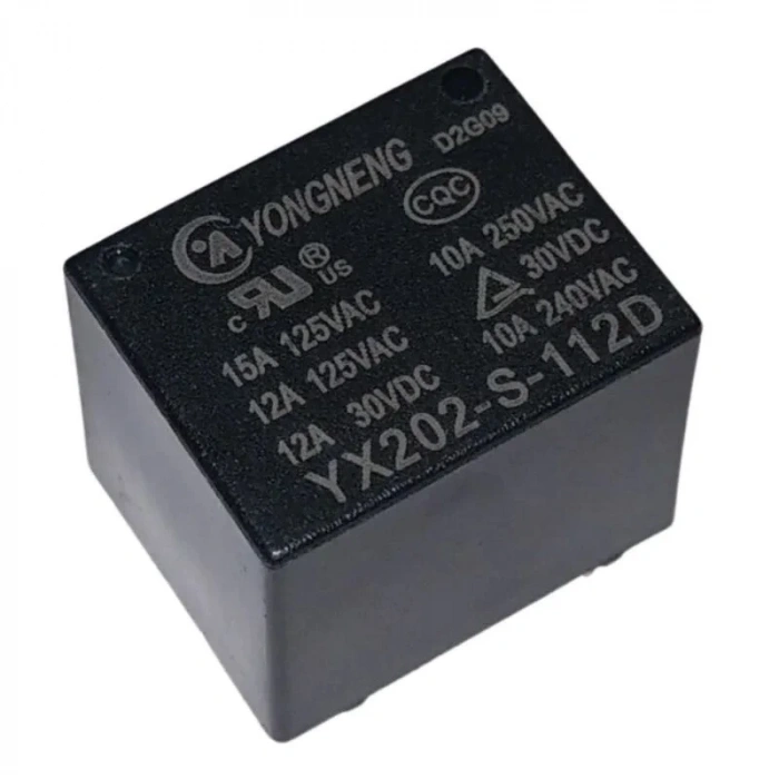 YX202-S-112D 12V 10A Röle 5-Pin